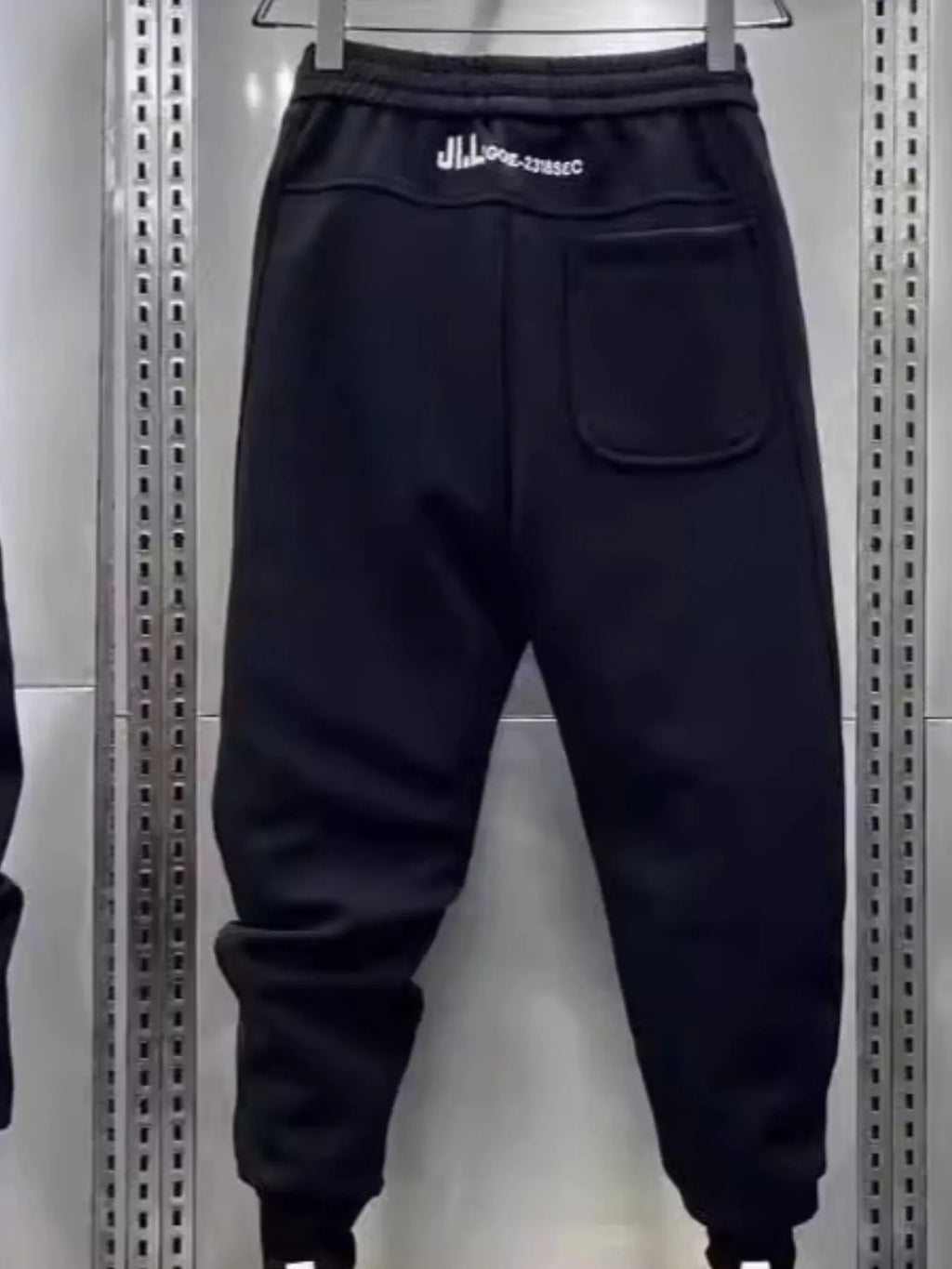 Men's Black Jogger Pants Cotton Blend Drawstring Waist with Pockets S-3XL 6af5fd0e-d45e-487c-b322-76619cdb42bc-Max-Origin Trendsi