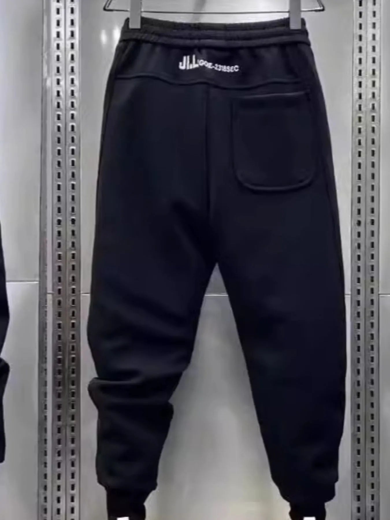 Men's Black Jogger Pants Cotton Blend Drawstring Waist with Pockets S-3XL 6af5fd0e-d45e-487c-b322-76619cdb42bc-Max-Origin Trendsi