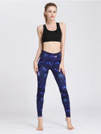 Active Leggings Tie-Dye Printed High Waist Colorful Highly stretchy 6b1334e6-b20e-4138-8809-a9fd77339d94-Max Trendsi
