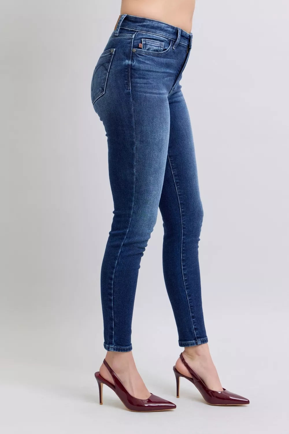 Judy Blue Skinny Jeans Dark Blue Washed Thermal Denim Pants Plus Sizes 6b2ced031e574fa2b6fbb2a00b5d09d2-Max-Origin Trendsi