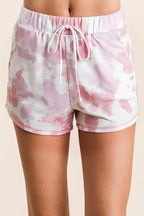 BiBi Shorts Tie Dye Print Pink Multi Terry With Side Pockets BLUSH MULTI 6b306a70572643b98c10c96874ec60bc-Max-Origin Trendsi