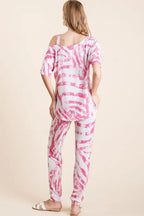 BiBi Outfit Set Zebra Print Fuchsia Pink French Terry Top and Pants Set 6b98a8754e15465db10c2cc8ace6437e-Max-Origin Trendsi