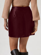 Mini Skirt Pu Leather Buttoned Front High Waisted Women Fashion Skirts 6b9a6a2a-5780-4092-b323-8dceb5820eb3-Max Trendsi