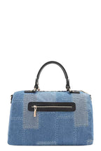 Nicole Lee USA Women's Bosque Boston Bag De Amor Denim Medium Handbag 6bb110c18bb241158dfbd4d726fd472a-Max-Origin Trendsi