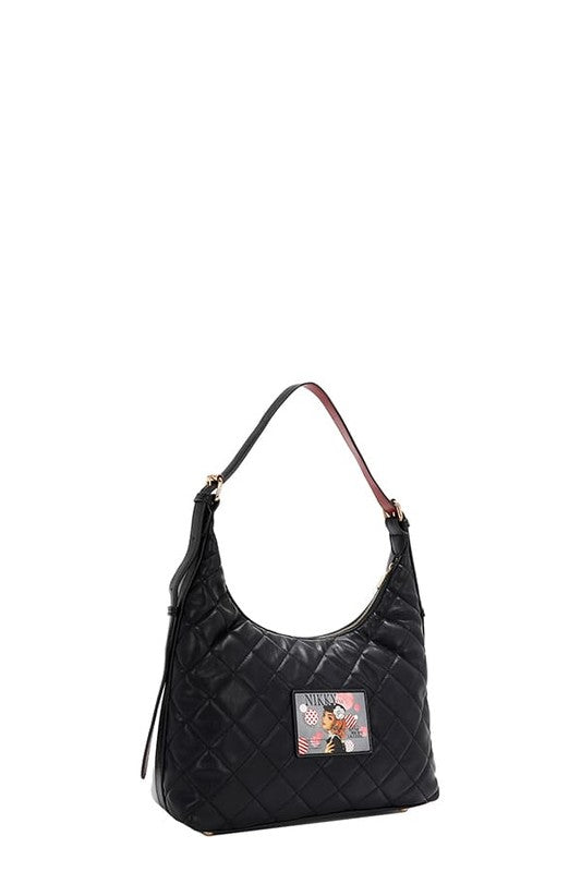 Nicole Lee USA Shoulder Bag Adjustable Strap Medium Zipper Handbags 6bb24fdb-d19c-408c-a30e-d2b4b0d3ef9b-Max Trendsi