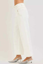 RISEN Ankle Wide Pants Cream High Rise Women Trousers 6bfb494772ca4cd4a79a2cceb9ef9c54-Max-Origin Trendsi