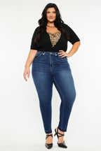 Kancan US Skinny Jeans High Rise Ankle Washed Raw Hem Denim Pants 6c1b4e9a-4f50-40c2-a0c6-6741a6ea126c-Max Trendsi