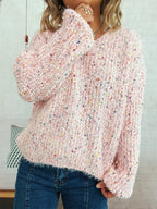 Women's Sweater Colorful Knit Oversized Long Sleeve Pullover 6c22d03e637e443885592ad2b9ba90c1-Max-Origin Trendsi