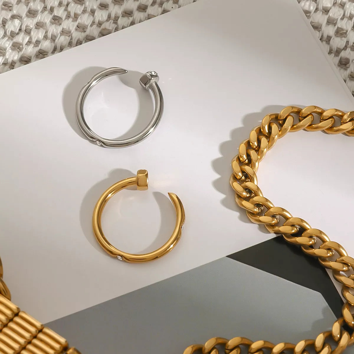 Open Ring 18K Gold-Plated Zircon Stainless Steel Women's Jewelry 6c3df13e-93b5-4581-bff9-1bbb8f8d54fe-Max-Origin Trendsi