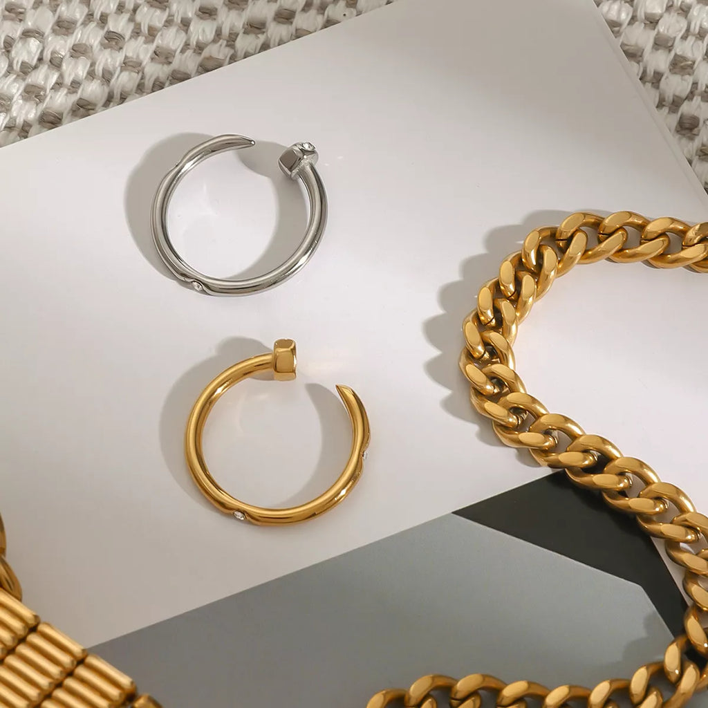 Open Ring 18K Gold-Plated Zircon Stainless Steel Women's Jewelry 6c3df13e-93b5-4581-bff9-1bbb8f8d54fe-Max-Origin Trendsi