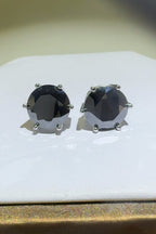 4 Carat Moissanite Black Stone Stud Earrings 925 Sterling Silver Platinum-plated 6c4ef5ae-fe7f-4d1f-b6ac-951b3ae3613f-Max Trendsi