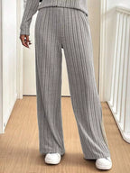 Women's Outfit Set Ribbed Button Detail Long Sleeve Top and Pants Set 2 Pcs 6ce0c19e-c0f4-45aa-9282-d1d0663ce83a-Max-Origin Trendsi