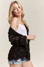 ADORA Crochet Cardigan Cotton Black Floral Leaf Pattern Long Sleeve 6d07b9aca69c4dd08148f9ee6fd176e0-Max-Origin Trendsi