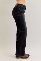 Judy Blue Womens Jeans Black Straight Western Seam Detail Mid Rise Denim Pants 6d0b1fe10fe44fbca380ebef2a22684a-Max-Origin Trendsi