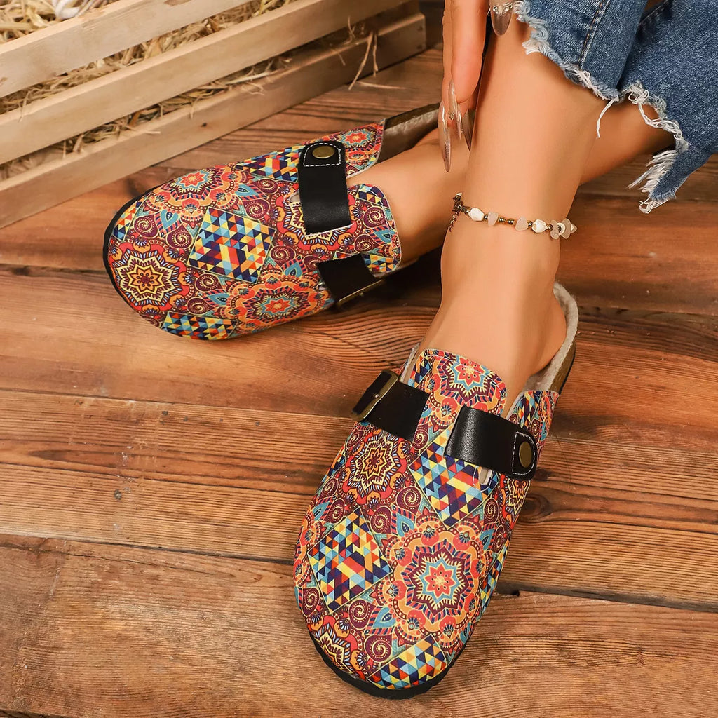Women's Slip-Ons Colorful Paisley Print Round Toe Flats Shoes Style C 6d902fe15e2445b29d5a435c38a37dfc-Max-Origin Trendsi