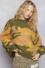 POL Womens Knit Sweater Olive Multi Abstract Colorblock Pattern Mock Neck 6ddbb812-69c0-4af1-98de-eda3ecb12055-Max-Origin Trendsi