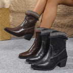 Women's Boots Western Embroidered Trim with Block Heel Pu Leather Shoes 6e56950b3ad342afb68aa88b57fdad09-Max-Origin Trendsi