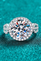 5 Carat Moissanite Silver Ring - 925 Sterling Platinum-Plated 6e59219a-6db1-4b83-9145-47a9d5183a0d-Max Trendsi