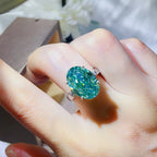 Silver Ring 5 Carat Moissanite Turquoise Oval Stone 925 Sterling Platinum-plated 6f33c84f-49d5-4172-9b64-7f509e25e4af-Max-Origin Trendsi
