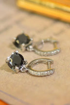 Drop Earrings 2 Carat Moissanite Black Stone Square 925 Sterling Silver Jewelry 6f4f2e43-0a88-4f04-9ff4-e118ee79d5ff-Max Trendsi