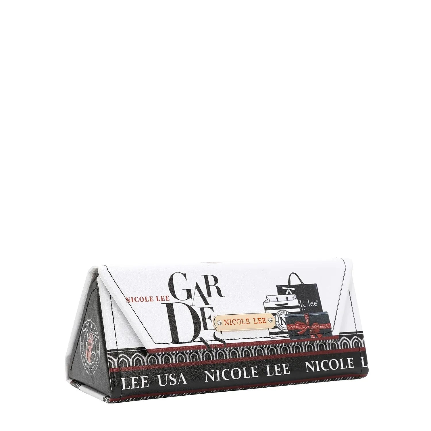 Nicole Lee USA Glasses Case Foldable Pebbled vegan leather Fashion Printed 6fb5d214439e41fe859a203d7197d29e-Max-Origin Trendsi