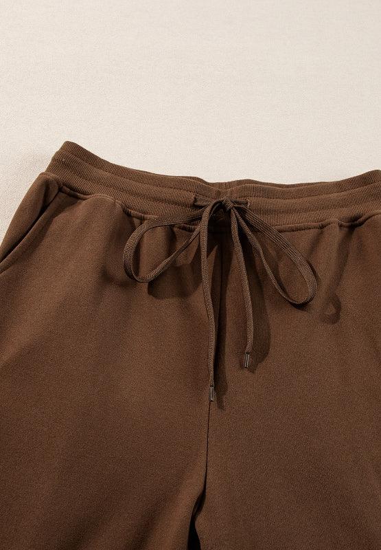 Outfit Set Side Slit Round Neck Long Sleeve Top and Pants Set 703b2570-61bd-4ff0-9dae-33abda29adbb-Max Trendsi