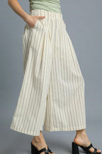 Umgee Pants Cotton Striped Ivory High-Waisted Wide Leg Trousers 7065a7b5-aab5-4d7a-bf80-a8d298d9348a-Max-Origin Trendsi