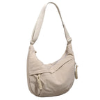Lightweight Nylon Crossbody Bag - Medium Size, Imported, 13.4 Inches Length