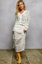 POL Crochet Cropped Cardigan Off White Womens V-Neck Long Sleeve 70dc7f8d-a6ad-4029-849f-595f98ca2c2c-Max-Origin Trendsi