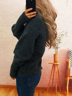 Women's Sweater Ribbed Knit Turtleneck Long Sleeve Pullover 7136415041f9453bba85882fb33b60ce-Max-Origin Trendsi