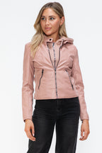 Snobbish Faux Leather Women Jacket Mauve Zip Up Drawstring Hooded 714476e4-d555-44e7-88c3-e17bbeaf3976-Max_1c71c07d-0b3f-4b28-9896-fce74795965c Trendsi