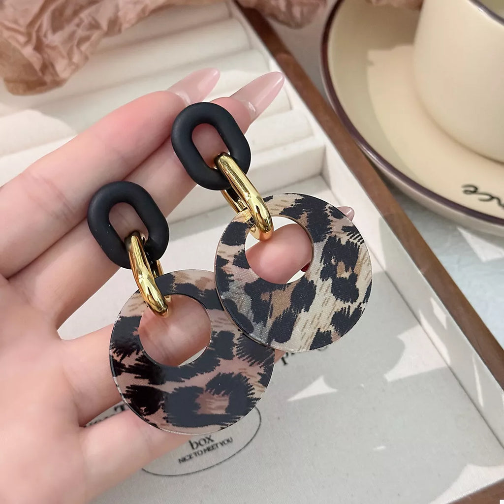 Leopard Dangle Earrings Printed Circle 18K Gold-Plated Women's Jewelry 718dc9d4-c700-45b3-a9ec-1eee11600ba3-Max-Origin Trendsi