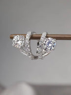 2 Carat Moissanite Earrings 925 Sterling Silver Huggie Women Fine Jewelry 71ab328a-d2a3-41f5-b3be-4d725b644eca-Max Trendsi