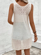 Longline Cardigan Crochet Front Tie Sleeveless Cover Up 71b5b8d1-8555-4755-877f-baf85bd39cda-Max-Origin Trendsi