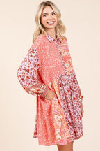 Mittoshop Shirt Dress Floral Long Sleeve Pocketed Short 71c1ab8f-a9ad-4f4c-a243-a3d175de675b-Min Trendsi