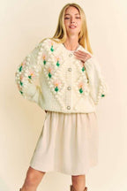 Davi & Dani USA Cardigan Floral Embroidery Pattern Button Down Long Sleeve 71e76f94-0652-43ec-8f8c-911001848c21-Max Trendsi