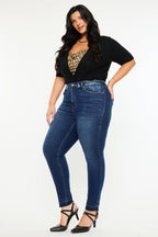 Kancan US Skinny Jeans High Rise Ankle Washed Raw Hem Denim Pants 720e4476-b402-4da4-8ed0-2ccb5b0ae5ef-Max Trendsi