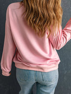 Women's Sweatshirt Halloween Leopard Bowknot Pumpkin Graphic Dusty Pink Top 723be38a9f9d4dbc937974ca888ac41e-Max-Origin Trendsi