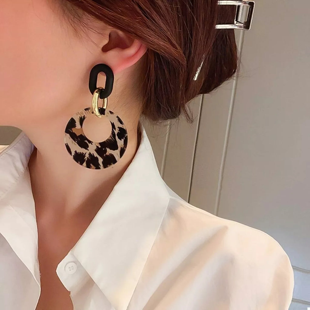 Leopard Dangle Earrings Printed Circle 18K Gold-Plated Women's Jewelry 72a35eff-c403-44f3-80da-cfd42e9e3e4d-Max-Origin Trendsi