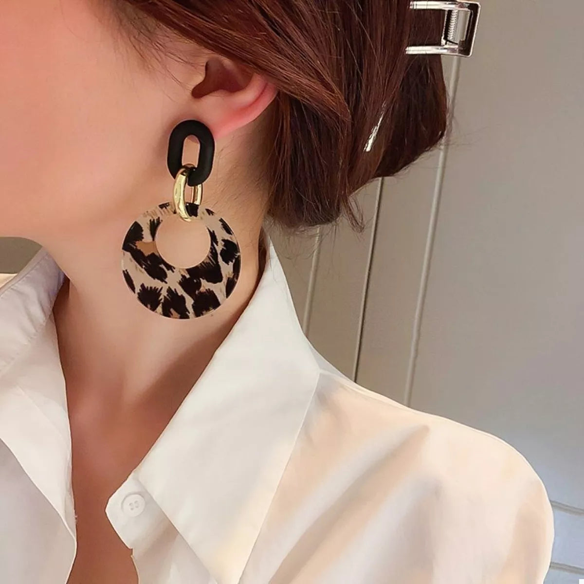 Leopard Dangle Earrings Printed Circle 18K Gold-Plated Women's Jewelry 72a35eff-c403-44f3-80da-cfd42e9e3e4d-Max-Origin Trendsi