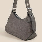 Fame Accessories Womens Shoulder Bag Denim Black Belt Accent Handbag 72e2ea00dc0b47eb88d23ad2b84d4f4f-Max-Origin Trendsi