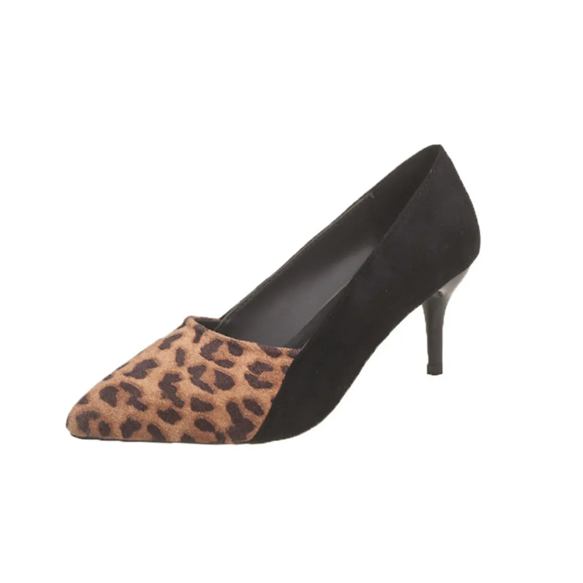 Women's Suede Pumps High Heels Point Toe Leopard for Elegant Style Shoes 72fb1ecaa5b1485b9824dc70180f96fc-Max-Origin Trendsi