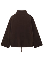 Turtleneck Plush Jacket Women Zip Up Long Sleeve Outer Double Pockets Coat 73c2f744-2690-40e3-a08a-6975014f5ff8-Max Trendsi