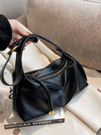 Adjustable Strap Medium Crossbody Bag in PU Leather, Imported, One Size (11.4 inches Length)