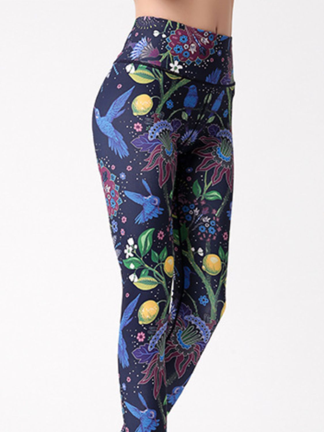 Active Leggings Floral Colorful Printed High Waist Highly stretchy 740acfbf-fe4e-4e6b-b44d-37e2d659d19d-Max Trendsi