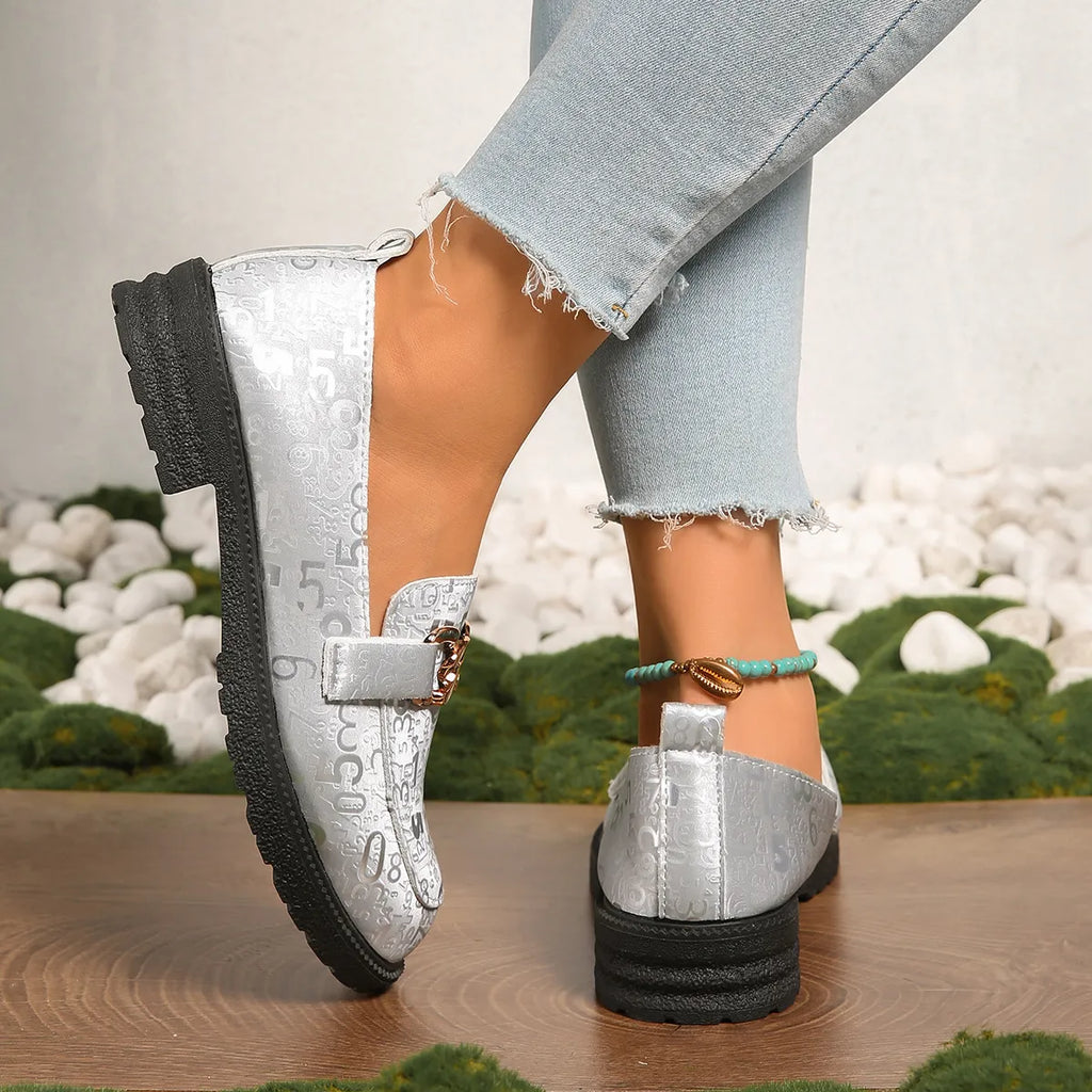 Women's Loafers Stylish Round Toe Block Heels for Comfort and Elegance Shoes 741272382e474f9494ee4421c918214d-Max-Origin Trendsi