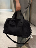 Travel Bag Lightweight Oxford Fabric Medium with Shoulder Strap Black One Size 742e6603-10f0-4a17-b9b0-4b1a1be4491f-Max-Origin Trendsi