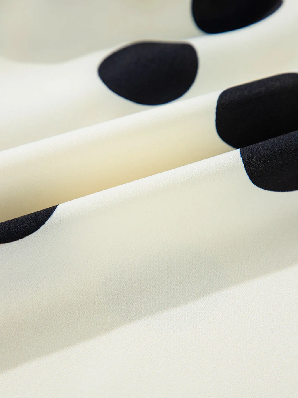 Mini Dress Polka Dot Beige Surplice V Neck Ruffled Puff Long Sleeve 7451ba4a55a0478584d25671dd7a7148-Max-Origin Trendsi