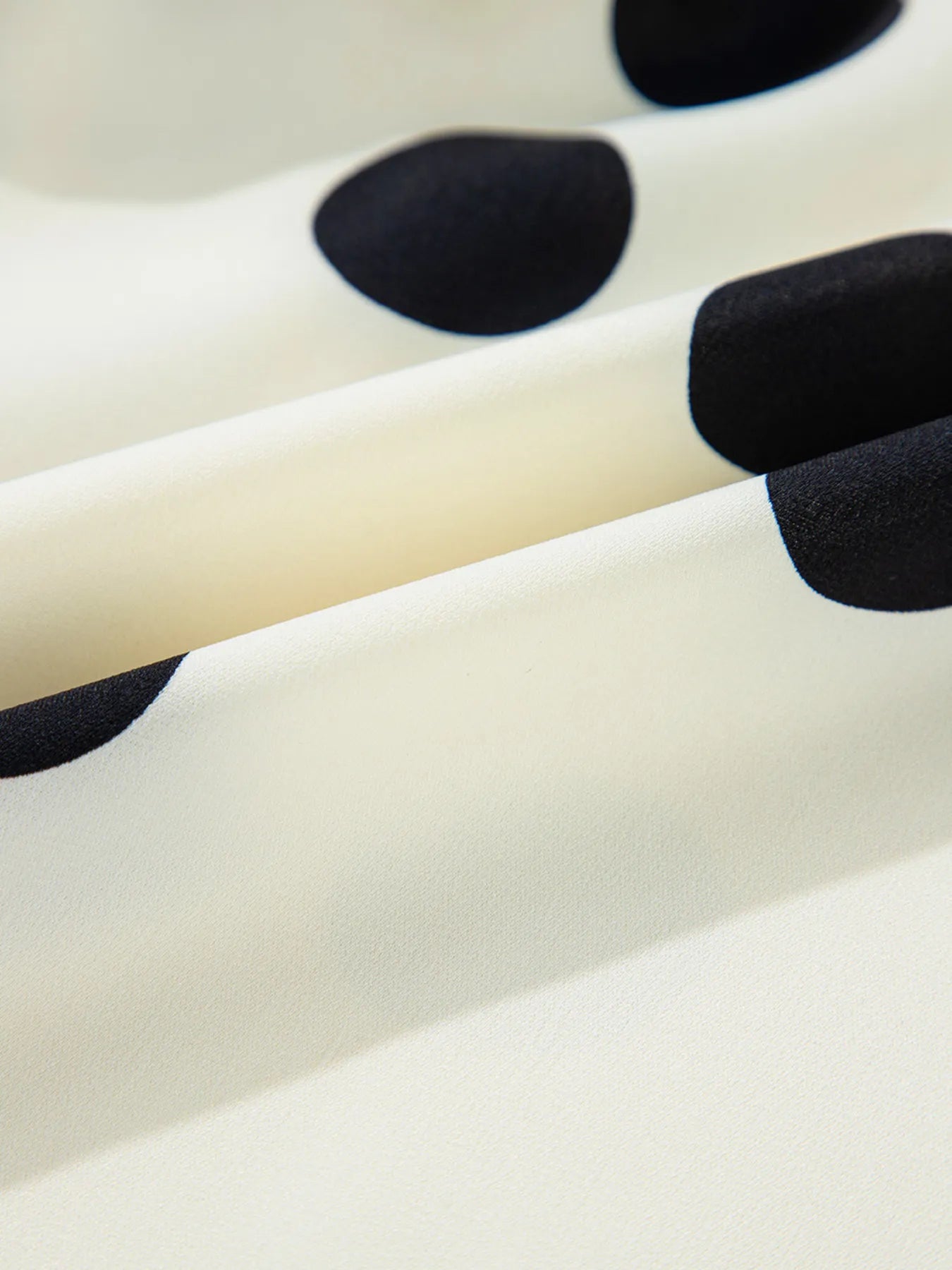 Mini Dress Polka Dot Beige Surplice V Neck Ruffled Puff Long Sleeve 7451ba4a55a0478584d25671dd7a7148-Max-Origin Trendsi