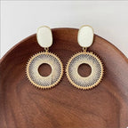 Women's Earring 18K Gold-Plated Circle Dangle 7464792b-dd0a-45ad-85b7-b212660b55ec-Max-Origin Trendsi